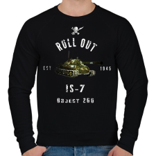 PRINTFASHION ROLLE OUT is7 - Férfi pulóver - Fekete férfi pulóver, kardigán