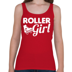 PRINTFASHION Roller girl - Női atléta - Cseresznyepiros