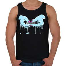 PRINTFASHION Rolling - Férfi atléta - Fekete