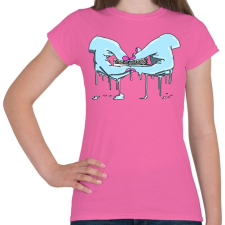 PRINTFASHION Rolling - Női póló - Rózsaszín női póló