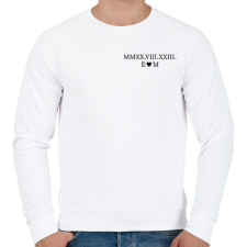 PRINTFASHION Római számos évforduló - fekete - Férfi pulóver - Fehér férfi pulóver, kardigán