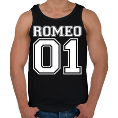 PRINTFASHION Romeo 01 - Férfi atléta - Fekete