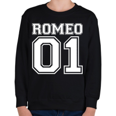 PRINTFASHION Romeo 01 - Gyerek pulóver - Fekete