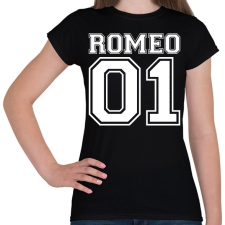 PRINTFASHION Romeo 01 - Női póló - Fekete női póló