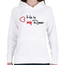 PRINTFASHION Rómeó - Női kapucnis pulóver - Fehér női pulóver, kardigán