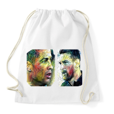 PRINTFASHION Ronaldo, Messi - Sportzsák, Tornazsák - Fehér tornazsák