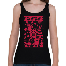 PRINTFASHION ronda pulcsis minta2 - Női atléta - Fekete női trikó