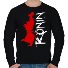 PRINTFASHION Ronin - Férfi pulóver - Fekete