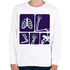 PRINTFASHION Röntgen - Gyerek pulóver - Fehér gyerek pulóver, kardigán