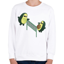 PRINTFASHION Röpis avokádók - Gyerek pulóver - Fehér gyerek pulóver, kardigán