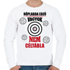 PRINTFASHION Röplabda edző - Férfi pulóver - Fehér férfi pulóver, kardigán