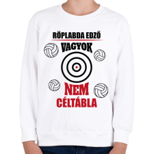 PRINTFASHION Röplabda edző - Gyerek pulóver - Fehér gyerek pulóver, kardigán