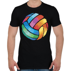 PRINTFASHION Röplabda - Férfi póló - Fekete