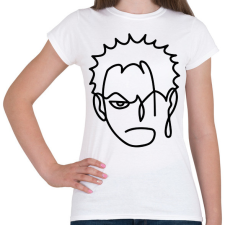 PRINTFASHION Roronoa Zoro - Női póló - Fehér női póló