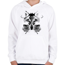 PRINTFASHION Rorschach - Gyerek kapucnis pulóver - Fehér