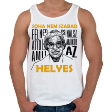 PRINTFASHION Rosa Parks idézet - Férfi atléta - Fehér