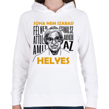 PRINTFASHION Rosa Parks idézet - Női kapucnis pulóver - Fehér női pulóver, kardigán