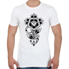 PRINTFASHION Rose-01 - Férfi póló - Fehér férfi póló