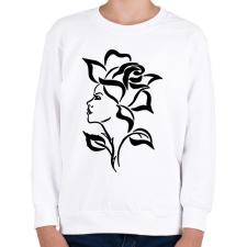 PRINTFASHION rose - Gyerek pulóver - Fehér gyerek pulóver, kardigán