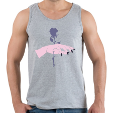 PRINTFASHION Rose Hand - Férfi atléta - Sport szürke atléta, trikó