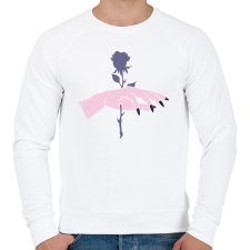 PRINTFASHION Rose Hand - Férfi pulóver - Fehér férfi pulóver, kardigán