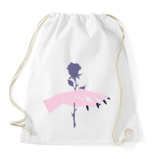 PRINTFASHION Rose Hand - Sportzsák, Tornazsák - Fehér tornazsák