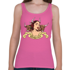 PRINTFASHION Rossz kislány - Női atléta - Rózsaszín női trikó