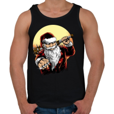 PRINTFASHION Rossz télapó - Férfi atléta - Fekete atléta, trikó