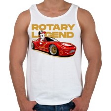 PRINTFASHION ROTARY LEGEND MAZDA - Férfi atléta - Fehér atléta, trikó