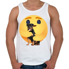 PRINTFASHION Rottweiler - Férfi atléta - Fehér atléta, trikó
