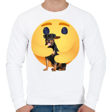 PRINTFASHION Rottweiler - Férfi pulóver - Fehér