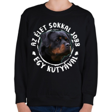 PRINTFASHION Rottweiler - Gyerek pulóver - Fekete gyerek pulóver, kardigán