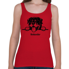 PRINTFASHION Rottweiler - Női atléta - Cseresznyepiros női trikó