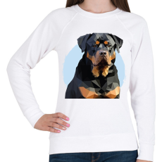 PRINTFASHION Rottweiler - Női pulóver - Fehér