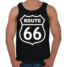 PRINTFASHION route 66 - Férfi atléta - Fekete