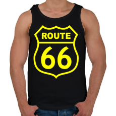 PRINTFASHION route 66 - Férfi atléta - Fekete