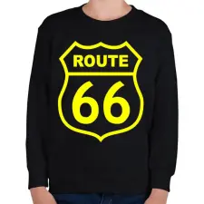 PRINTFASHION route 66 - Gyerek pulóver - Fekete gyerek pulóver, kardigán