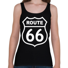 PRINTFASHION route 66 - Női atléta - Fekete női trikó