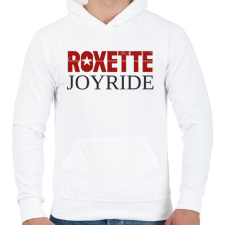 PRINTFASHION ROXETTE - Férfi kapucnis pulóver - Fehér férfi pulóver, kardigán