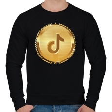 PRINTFASHION Royal TikTok - Férfi pulóver - Fekete