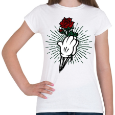 PRINTFASHION Rózsa 02 - Női póló - Fehér női póló