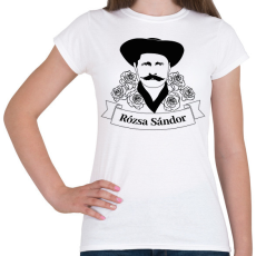 PRINTFASHION Rózsa Sándor - Magyar - Női póló - Fehér