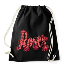 PRINTFASHION rózsák - Sportzsák, Tornazsák - Fekete tornazsák