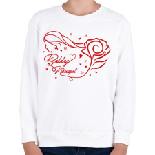 PRINTFASHION Rózsás nőnap - Gyerek pulóver - Fehér gyerek pulóver, kardigán