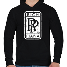 PRINTFASHION RP - Rich Piana - Férfi kapucnis pulóver - Fekete férfi pulóver, kardigán