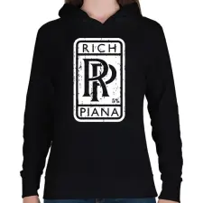 PRINTFASHION RP - Rich Piana - Női kapucnis pulóver - Fekete női pulóver, kardigán
