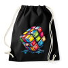 PRINTFASHION rubik kocka - Sportzsák, Tornazsák - Fekete