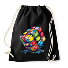 PRINTFASHION rubik kocka - Sportzsák, Tornazsák - Fekete tornazsák