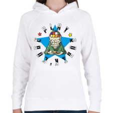 PRINTFASHION Rubik zombi - Play rubik's cube - Női kapucnis pulóver - Fehér női pulóver, kardigán