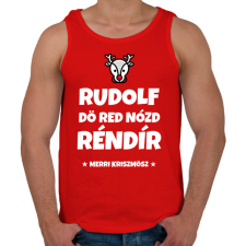 PRINTFASHION RUDOLF - Férfi atléta - Piros atléta, trikó